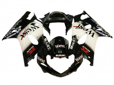 Cheap 2001-2003 Suzuki GSXR 600 / GSXR 750 Motorcycle Fairings - Glossy Black White West Red Canada