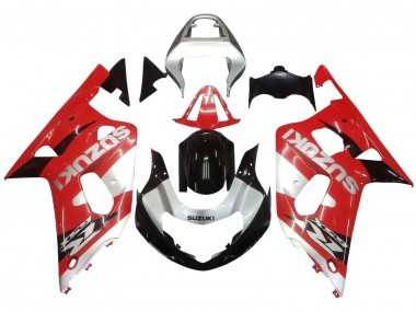 Cheap 2001-2003 Suzuki GSXR 600 / GSXR 750 Motorcycle Fairing - Red White Glossy Black Canada