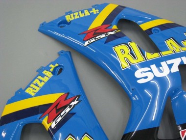 Cheap 2001-2003 Suzuki GSXR 600 / GSXR 750 Motorcycle Fairings - Blue Yellow Black Motul Rizla Canada