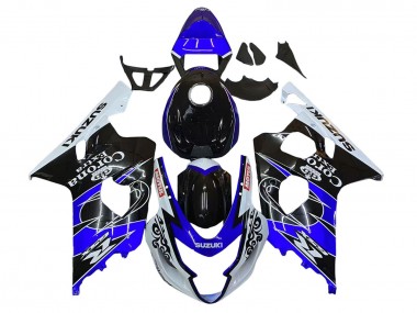 Cheap 2004-2005 Suzuki GSXR 600 / GSXR 750 Motorcycle Fairing - White Blue Black Corona Motul Canada