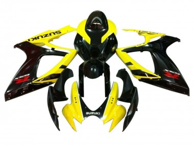 Cheap 2006-2007 Suzuki GSXR 600 / GSXR 750 Motorcycle Fairings - Yellow Glossy Black Red Canada