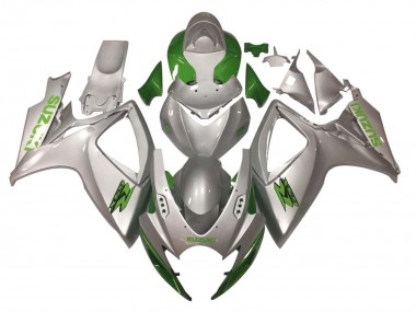 Cheap 2006-2007 Suzuki GSXR 600 / GSXR 750 Motorcycle Fairings - Silver Green Canada