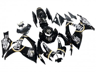 Cheap 2006-2007 Suzuki GSXR 600 / GSXR 750 Motorcycle Fairings - Glossy Black White Motul Lucky Strike Canada