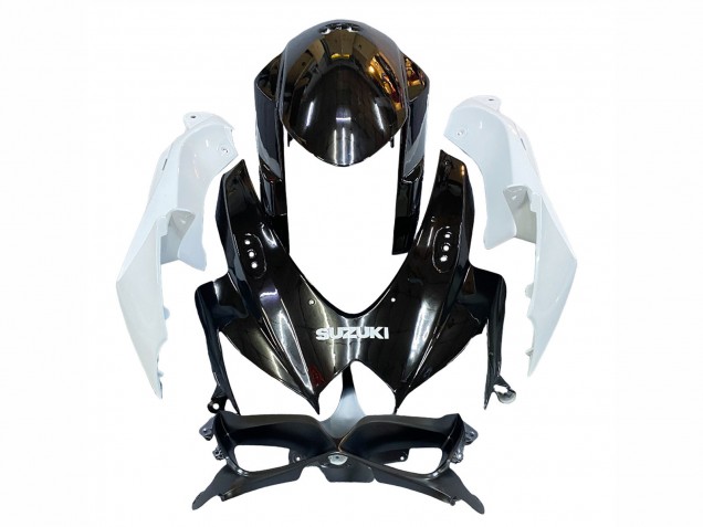 2008-2010 Suzuki GSXR 600 / GSXR 750 Motorcycle Fairing - White Black Canada