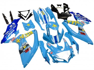Cheap 2008-2010 Suzuki GSXR 600 / GSXR 750 Motorcycle Fairings - Blue Yellow Rizla Canada
