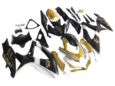 Cheap 2008-2010 Suzuki GSXR 600 / GSXR 750 Motorcycle Fairings - Matte Black White Gold Canada