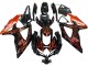 2008-2010 Suzuki GSXR 600 / GSXR 750 Motorcycle Fairings - Glossy Black Orange Flame Canada