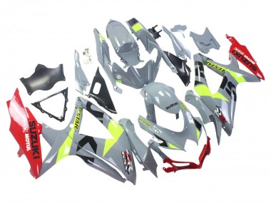 Cheap 2008-2010 Suzuki GSXR 600 / GSXR 750 Motorcycle Fairings - Grey Yellow Red Canada