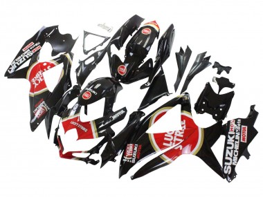 Cheap 2008-2010 Suzuki GSXR 600 / GSXR 750 Motorcycle Fairings - Glossy Black Red White Motul Lucky Strike Canada