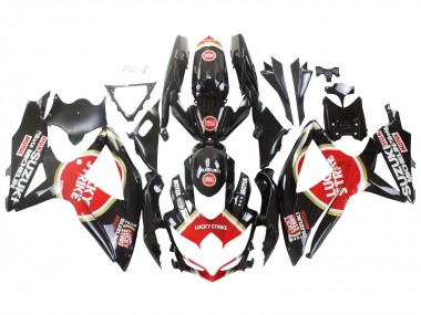 Cheap 2008-2010 Suzuki GSXR 600 / GSXR 750 Motorcycle Fairings - Glossy Black Red White Motul Lucky Strike Canada