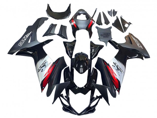 2011-2024 Suzuki GSXR 600 / GSXR 750 Motorcycle Fairings - Glossy Black Forged Carbon Fiber Silver Red Canada