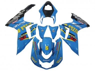 Cheap 2011-2024 Suzuki GSXR 600 / GSXR 750 Motorcycle Fairings - Blue Yellow Black Rizla Canada
