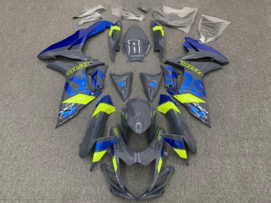 Cheap 2011-2024 Suzuki GSXR 600 / GSXR 750 Motorcycle Fairings - Dark Nardo Grey Blue Fluorescent Yellow Canada