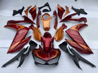 Cheap 2015-2018 Yamaha YZF R3/R25 Motorcycle Fairings - Red Orange Canada