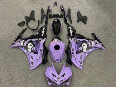 Cheap 2015-2018 Yamaha YZF R3/R25 Motorcycle Fairings - Purple White Black Canada