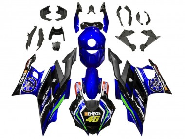 Cheap 2019-2021 Yamaha YZF R3/R25 Motorcycle Fairings - Blue White Green Black ENEOS 46 Canada