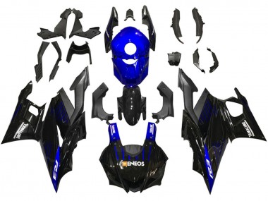 Cheap 2019-2021 Yamaha YZF R3/R25 Motorcycle Fairings - Blue Black Carbon Fiber ENEOS Yamalube Canada