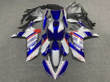 Cheap 2019-2021 Yamaha YZF R3/R25 Motorcycle Fairings - White Blue Red Semakin Didepan Canada