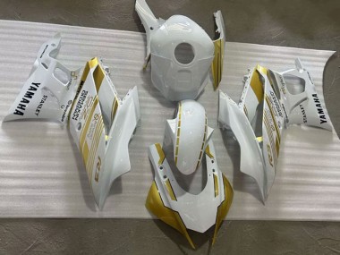 Cheap 2019-2021 Yamaha YZF R3/R25 Motorcycle Fairings - White Gold Semakin Didepan Canada