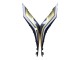 2022-2024 Yamaha YZF R3/R25 Motorcycle Fairings - Black Carbon Fiber Style Gold Red ABBOT Canada