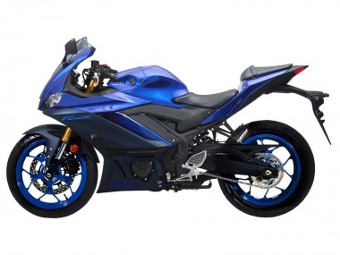 Cheap 2022-2024 Yamaha YZF R3/R25 Motorcycle Fairing - Blue Matte Black Canada