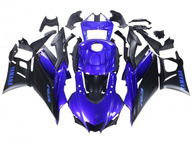 Cheap 2022-2024 Yamaha YZF R3/R25 Motorcycle Fairing - Blue Matte Black Canada