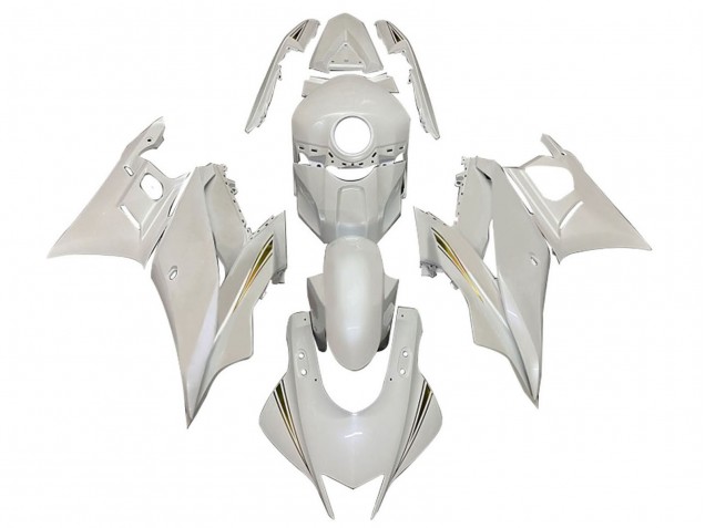 2022-2024 Yamaha YZF R3/R25 Motorcycle Fairings - White Gold Canada