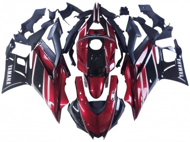 Cheap 2022-2024 Yamaha YZF R3/R25 Motorcycle Fairing - Red White Glossy Black Canada