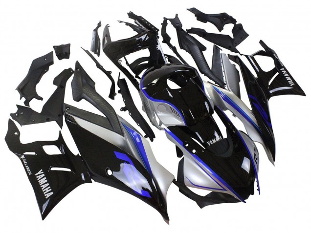2022-2024 Yamaha YZF R3/R25 Motorcycle Fairings - Silver Blue Glossy Black Canada