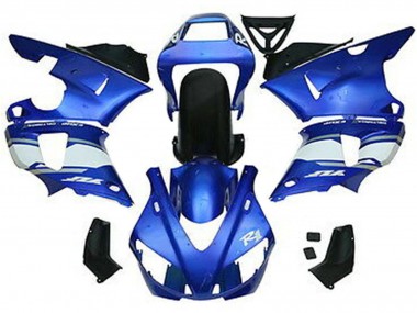 Cheap 1998-1999 Yamaha YZF 1000 R1 Motorcycle Fairings - Blue White Glossy Black Canada