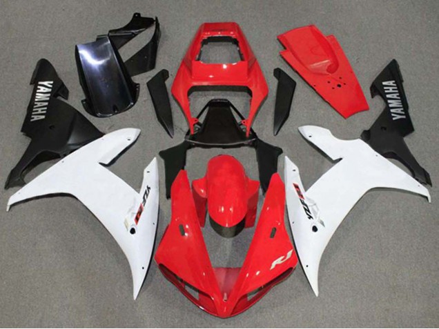 2002-2003 Yamaha YZF 1000 R1 Motorcycle Fairings - Red White Black Canada