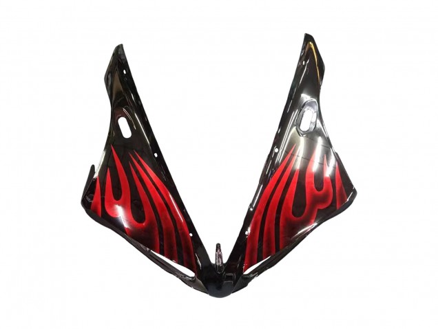 2004-2006 Yamaha YZF 1000 R1 Motorcycle Fairings - Glossy Black Red Flame Canada