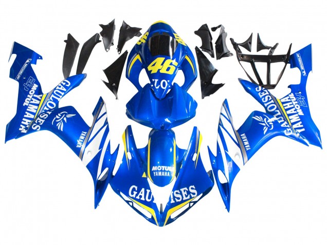 2004-2006 Yamaha YZF 1000 R1 Motorcycle Fairings - Blue White Yellow Motul Gauloises 46 Canada