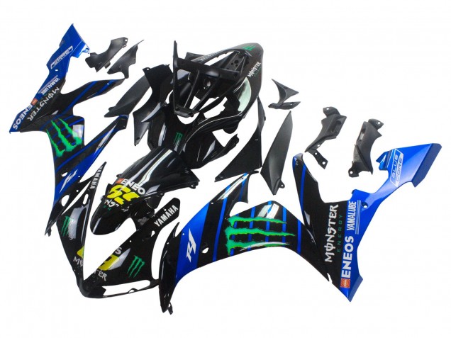 2004-2006 Yamaha YZF 1000 R1 Motorcycle Fairings - Blue Black Yellow Green Monster Yamalube ENEOS 69 Canada