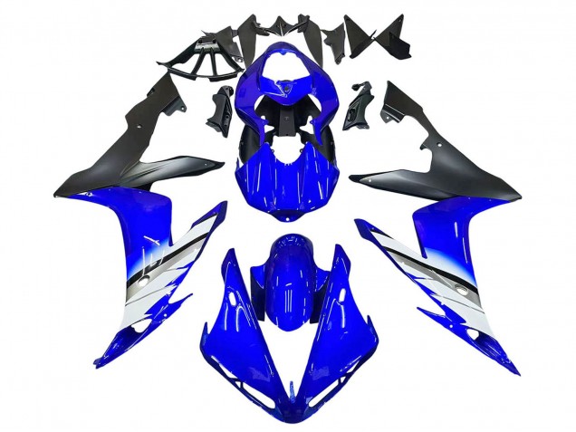 2004-2006 Yamaha YZF 1000 R1 Motorcycle Fairings - Blue White Matte Black Canada