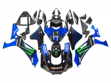 Cheap 2020-2025 Yamaha YZF 1000 R1 Motorcycle Fairings - Blue Black Green Black ENEOS Monster Canada