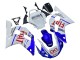 1998-2002 Yamaha YZF 600 R6 Motorcycle Fairings - White Blue Red Fiat 99 Canada