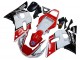 1998-2002 Yamaha YZF 600 R6 Motorcycle Fairings - White Red Black Petronas Yamalube 50th Canada