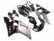 1998-2002 Yamaha YZF 600 R6 Motorcycle Fairings - Silver Glossy Black Canada