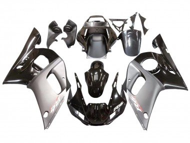 Cheap 1998-2002 Yamaha YZF 600 R6 Motorcycle Fairings - Silver Glossy Black Canada