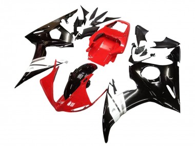 Cheap 2006-2009 Yamaha YZF R6S Motorcycle Fairings - Red White Glossy Black Canada