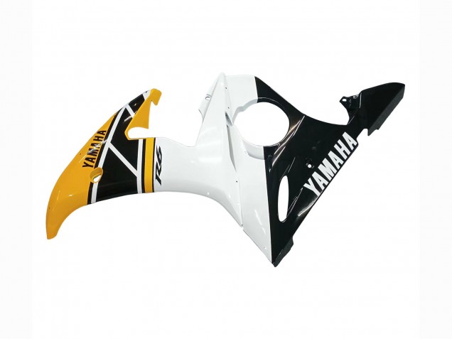 2006-2009 Yamaha YZF R6S Motorcycle Fairings - Yellow White Glossy Black Canada