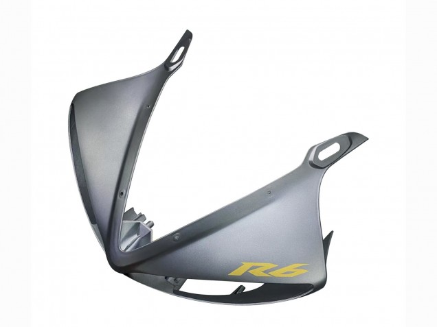 2003-2004 Yamaha YZF R6 Motorcycle Fairings - Matte Grey Matte Black Gold Decals Canada