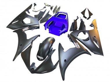 Cheap 2003-2004 Yamaha YZF R6 Motorcycle Fairings - Blue Matte Black Canada