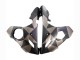 2003-2004 Yamaha YZF R6 Motorcycle Fairings - Grey Matte Black Geometric Canada
