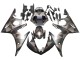 2006-2009 Yamaha YZF R6S Motorcycle Fairings - Grey Matte Black Geometric Canada