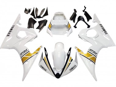 Cheap 2006-2009 Yamaha YZF R6S Motorcycle Fairings - White Gold Canada