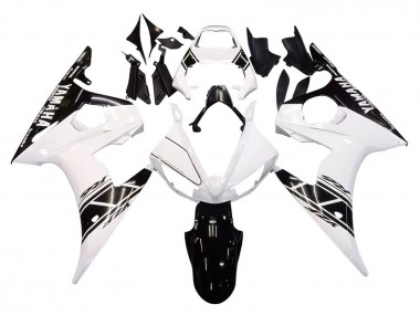 Cheap 2005 Yamaha YZF 600 R6 Motorcycle Fairings - White Black Canada