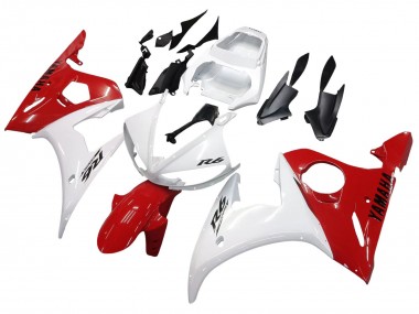 Cheap 2005 Yamaha YZF 600 R6 Motorcycle Fairings - White Red Canada