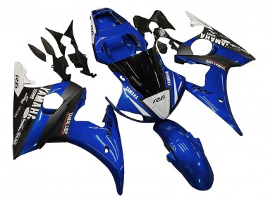 Cheap 2005 Yamaha YZF 600 R6 Motorcycle Fairings - Blue White Black Yamalube Canada